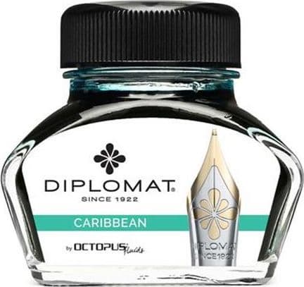 Diplomat bläck Diplo Octopus 30ml glas turkos