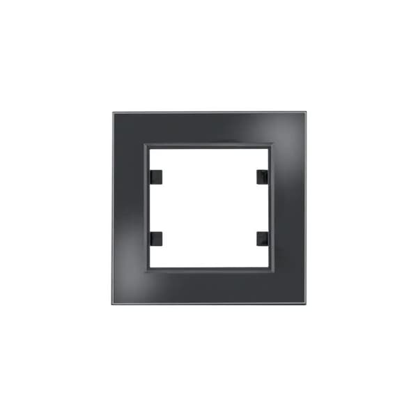 Hager Lumina passion 1 x glasramme sort (WL9011)