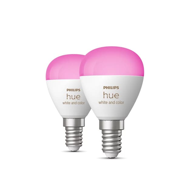 Philips Hue LED Luster E14 2kpl 5,1W 470lm White Color Amb. BT
