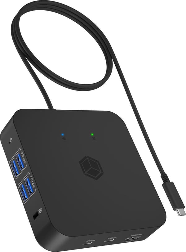 ICY BOX - dockningsstation - USB-C - 3 x HDMI - 1GbE