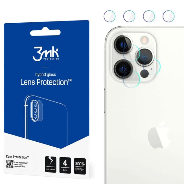 Kameraglas för iPhone 13 Pro Max 7H för objektiv i 3mk Lens Protection-serien