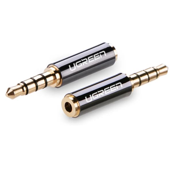 Ugreen Audio-adapter Jack 3,5 mm han til Jack 2,5 mm hun sort (20502)