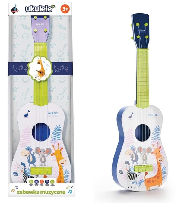 Grön ukulele-gitarr
