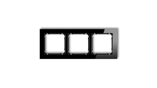 Karlik Deco Ramme Dobbelt Sort Glas Effekt Bund: Sort (12-12-DRS-3)