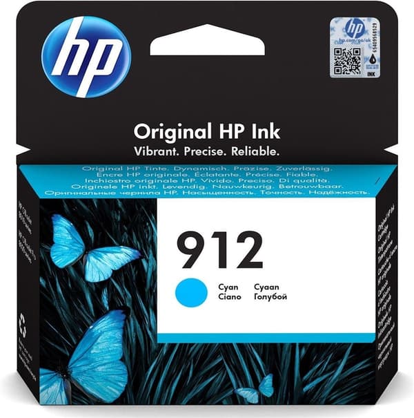HP 912 - cyan - original - blækpatron