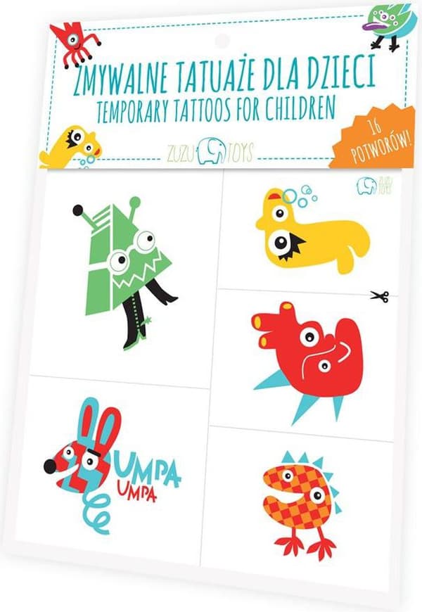 Pestävät tatuoinnit lapsille - Hirviöt