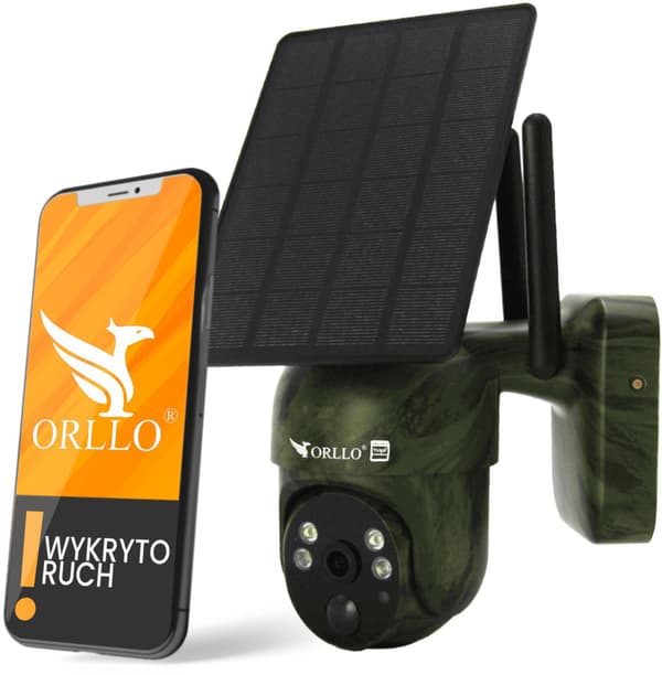 Orllo trådløst 4G LTE roterende IP-kamera med solpanel ORLLO TZ1 MORO
