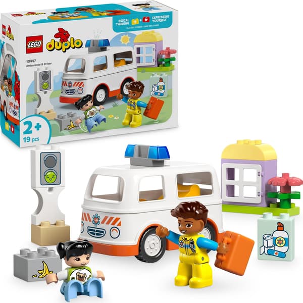 Byggesæt LEGO® Duplo Ambulance & Fører 10447, 19 dele
