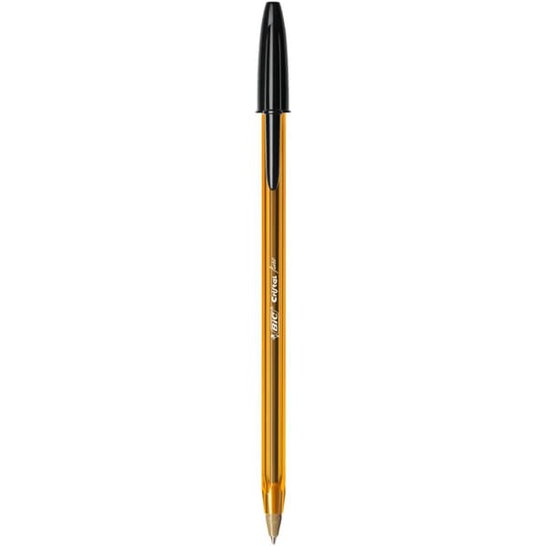 Pen Bic Cristal Fin Sort 0,3 mm (50 enheder)