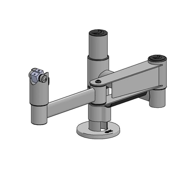 Ergonomic Solutions SP2 SpacePole Drive Trough -ratkaisu ilman levyä - Musta