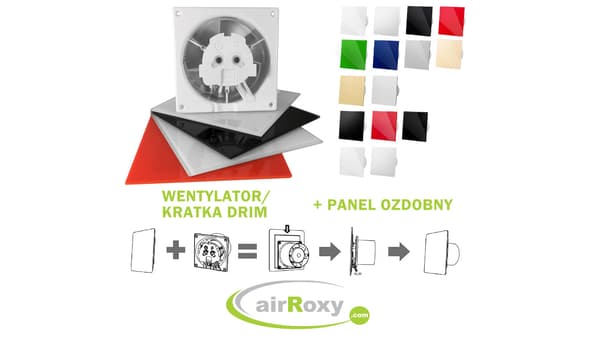 Badrumsfläkt AirRoxy DriM fi 100 MS BB