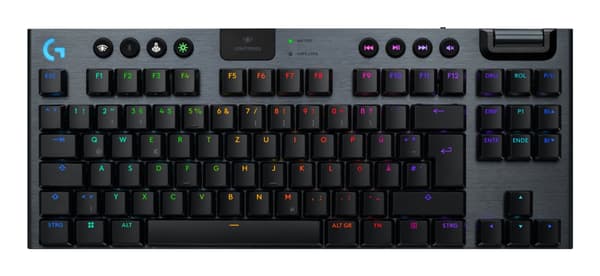 Logitech G G915 X - näppäimistö - LIGHTSPEED TKL - QWERTZ - saksa - musta syöttölaite