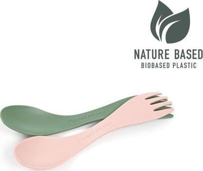 Light My Fire Spork BIO little 2-pack grön/rosa