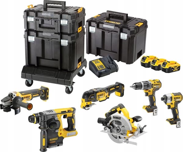 DEWALT KOMBO SÆT 18V DCK685P3T (DCD796+DCF887+DCH273+DCG405+DCS570+DCS355) 3x5.0AH TSTAK