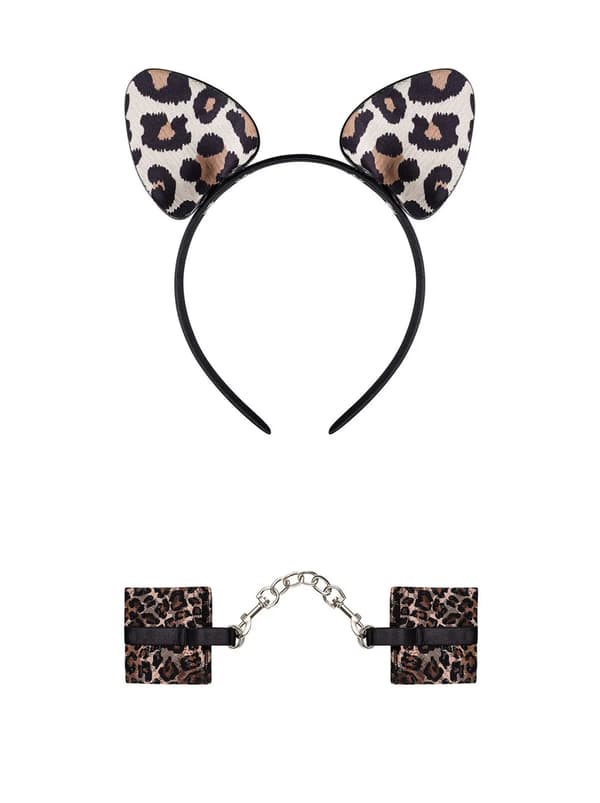 Handfängselset pannband öron Obsessive Tigerlla