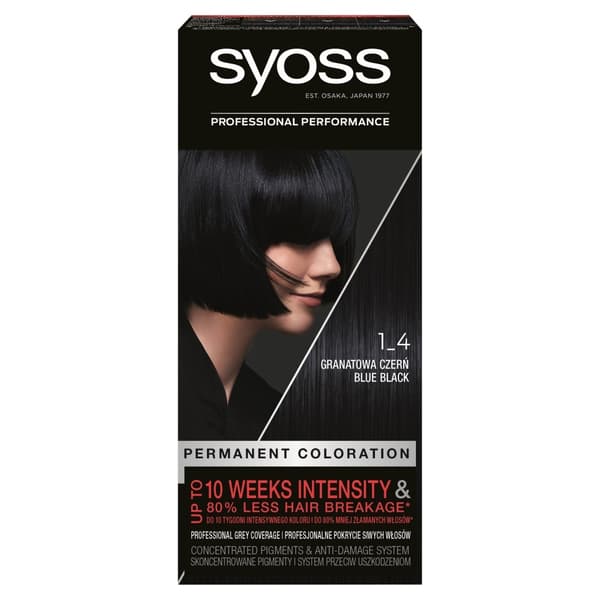 Syoss Hårfarve Marineblå Sort Nr. 1-4