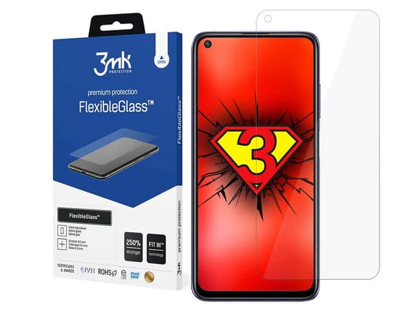 3mk Fleksibelt Glas 7H hybridglas til Xiaomi Redmi Note 9T 5G