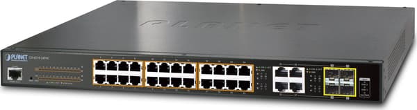 PLANET GS-4210-24P4C netværksswitch Ad
