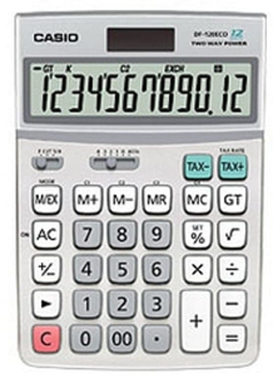 Casio DF-120ECO - skrivebords-regnemas