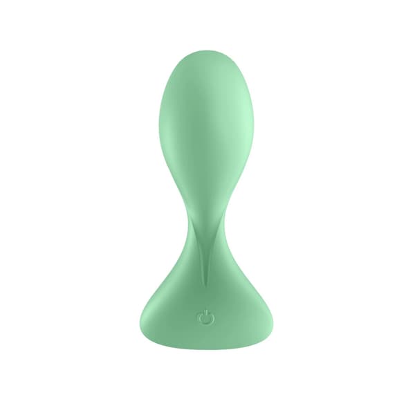 Platta analdildos med vibrationsrör