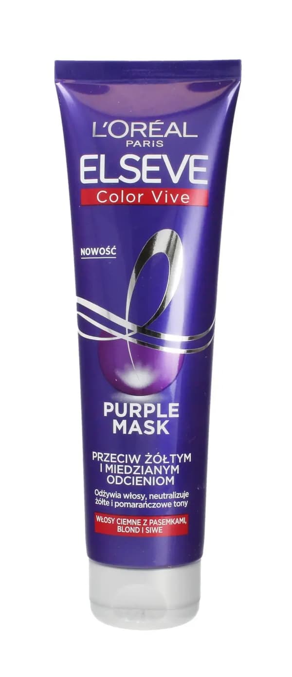 L'Oreal Paris Elseve Color-Vive Purple Hårmask mot gula och koppartoner 150ml