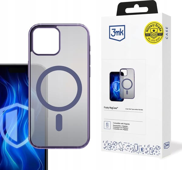 3MK Apple iPhone 14 Plus - 3mk Frosty MagCase Lilla
