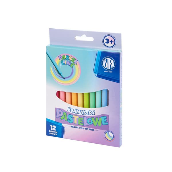 Pennor 12 färger pastell ASTRA