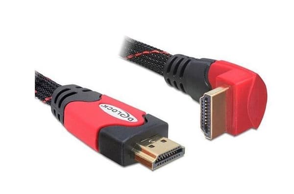 HDMI-kaapeli U/U V1.4 5M Kiinnitys MUSTA-PUNAINEN PREMIUM-JOHTO