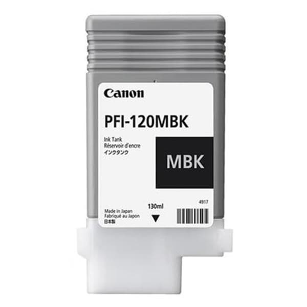 Canon blækpatron PFI-120 MBK - Mat sort