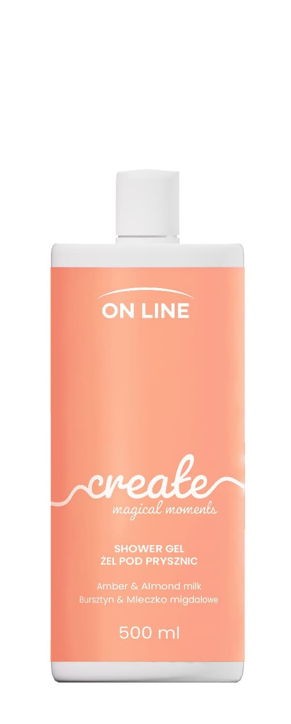 ON LINE Emotions Duschgel Create - bärnsten och mandelmjölk 500 ml