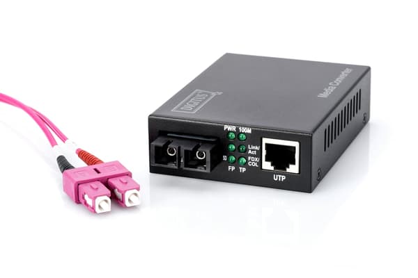 DIGITUS DN-82020-1 - fiber mediekonverter - 10Mb LAN, 100Mb LAN