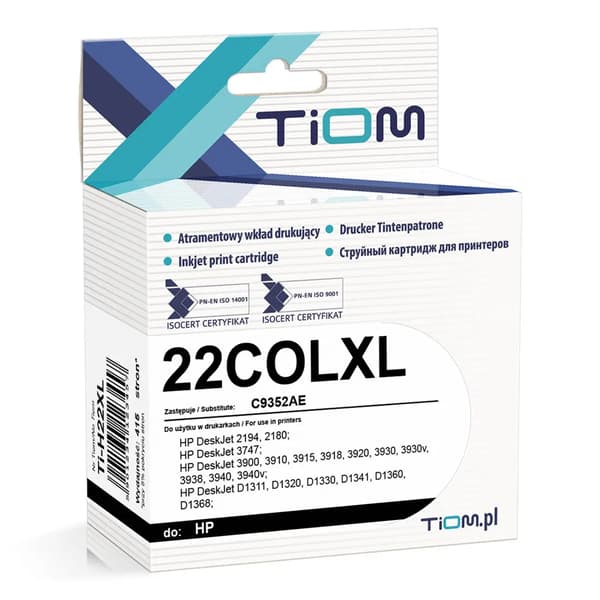 Tiom bläckpatron Tiom för HP 22XL | 2149/3920/D1320