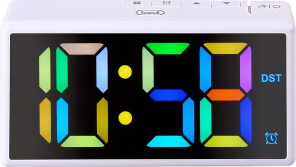 Vækkeur Trevi EC88601 rgb hvid