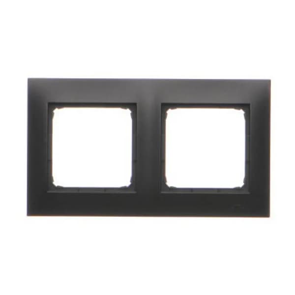 Kontakt-Simon Simon 54 Premium Ramme 2-fags PREMIUM IP20/IP44 mat sort DR2/49