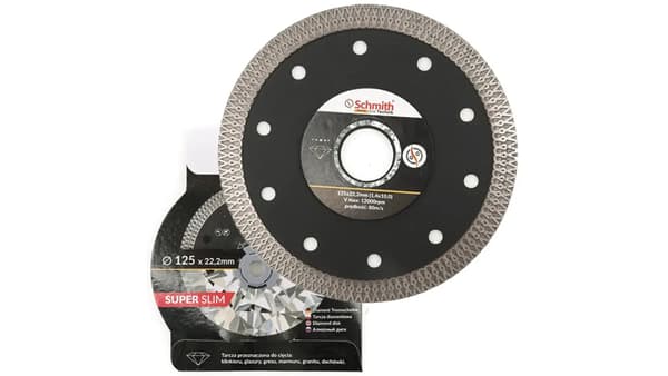 Diamantklinge 125mm til fliser stentøj Premium SLIM - Schmith