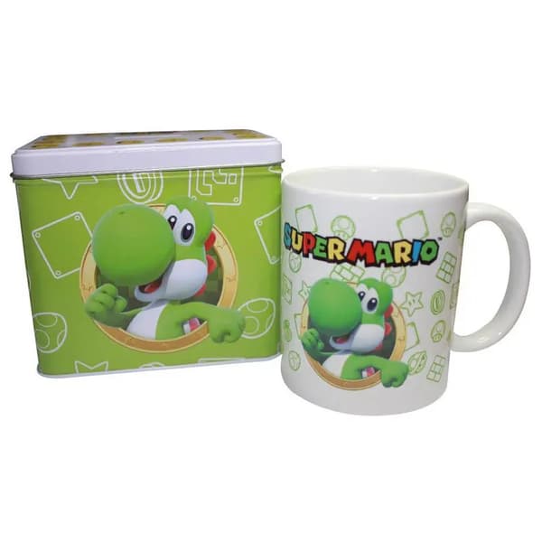 Nintendo Super Mario Bros Yoshi Muki + Rahalaatikko -setti