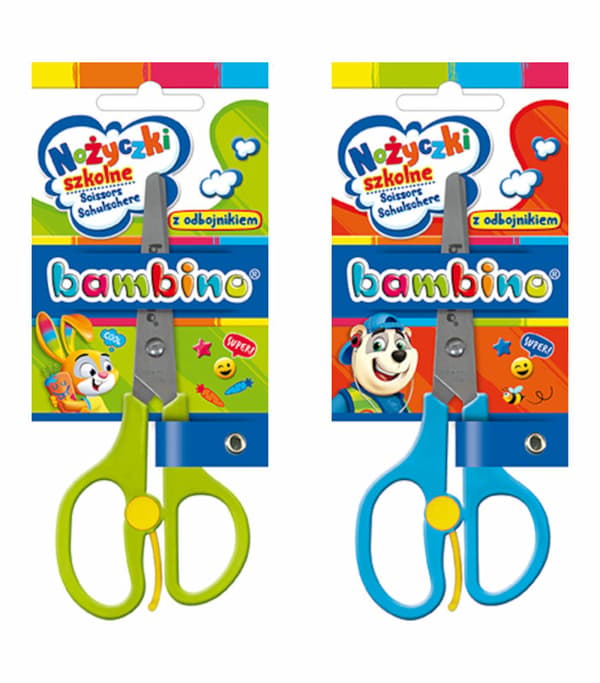 Koulusakset BAMBINO-puskurilla
