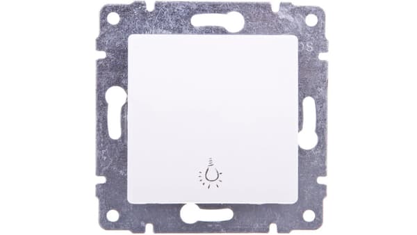 KOS Enkelknapp Vena ljus vit (510413)