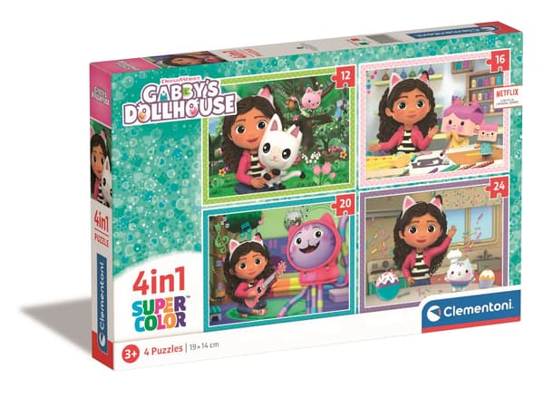4in1 Super Color Palapeli Gabby's Dollhouse