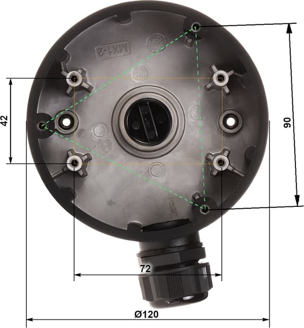 KAMERAHOLDER DS-1280ZJ-DM46 (SORT) Hikvision