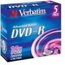 Verbatim DVD-R 4,7 GB 16x 5 kappaletta (43519)