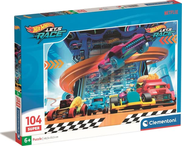 Palapeli 104 Super Color Hot Wheels