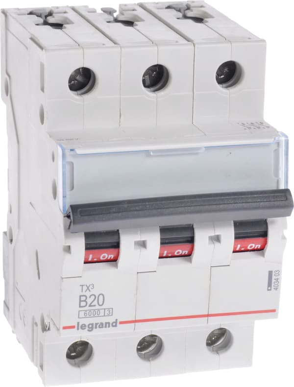 Legrand Sideafbryder S 303 3P B 20A 6000A - 403403