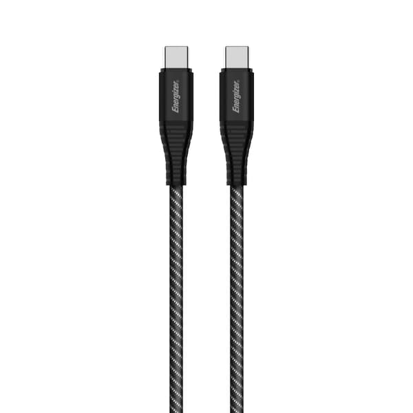 Energizer Ultimate - USB-C til USB-C tilslutningskabel 100W 2m (Sort)