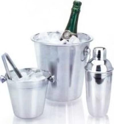 Barset 2 x ishink, shaker, tång