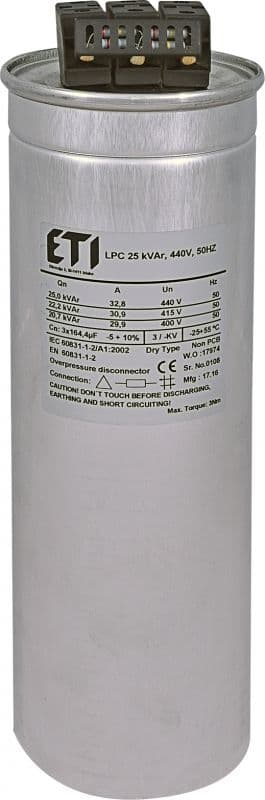 Kondensator CP LPC 10kVar 440V 50HZ 004656760