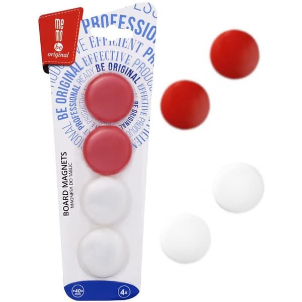 Magneter för MemoBe-tavlor sr.40mm (4)