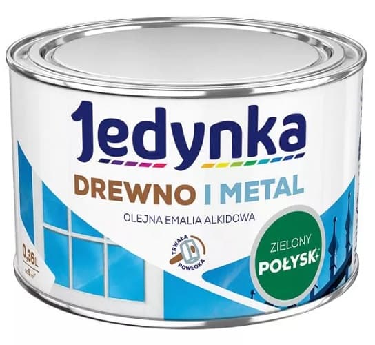 ALKYDIMAAALI PUULLE JA METALLILLE VIHREÄ 0,36L