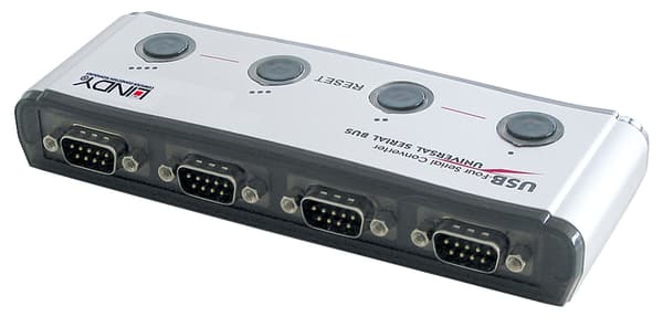 Lindy USB til seriel konverter - seriel adapter - USB - RS-232 x 4