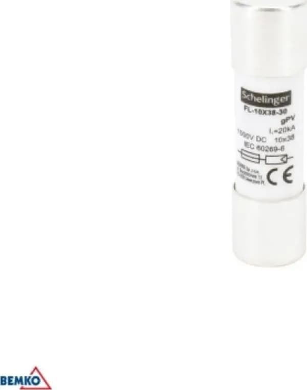 SYLINTERIMÄINEN SULAKELINKKI 10X38MM 1000V DC 6A